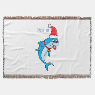 Couverture Dauphin mignon avec dessin animé du chapeau du Pèr