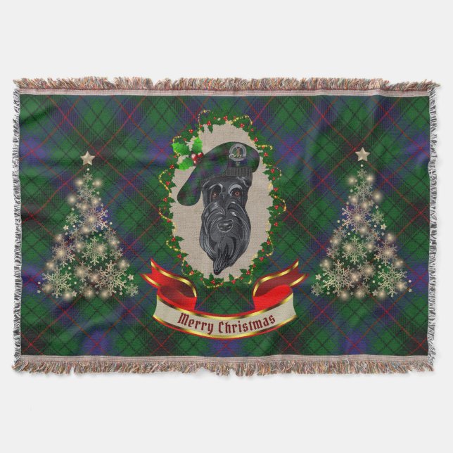 Couverture Davidson Scottie Chien Christmas Thon Blanket (Devant)