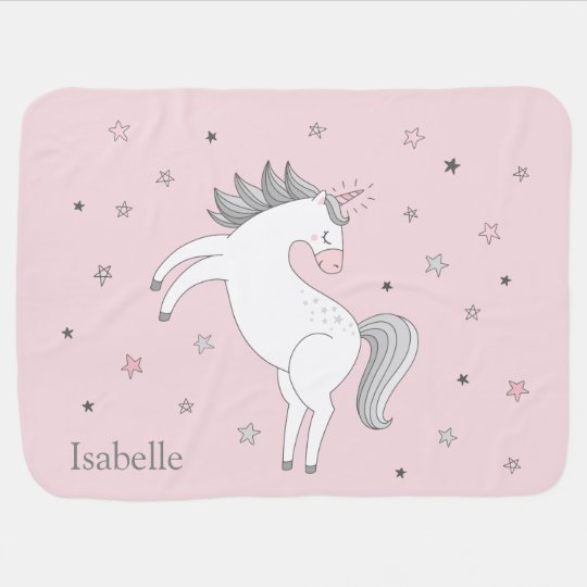 Couverture De Bebe De Fille De Licorne Zazzle Fr