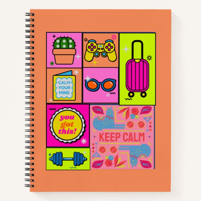 Couverture de Carnet de grille d'art coloré (Devant)