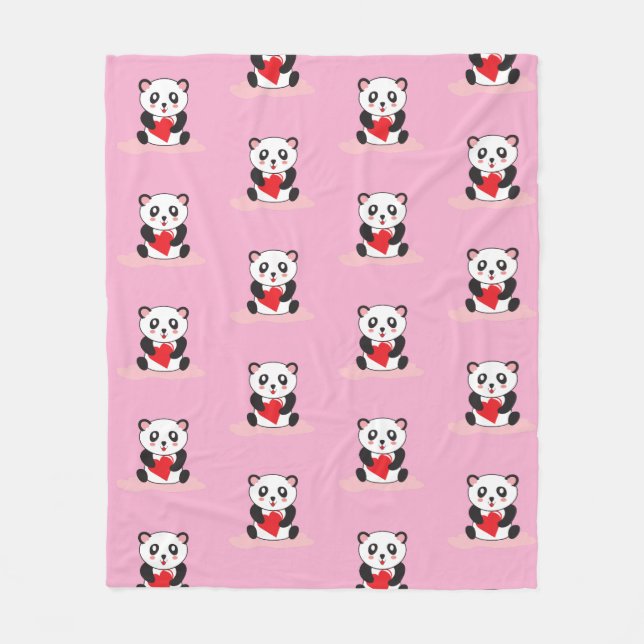 Couverture de chasse Kawaii Panda pour enfants (Devant)