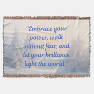 Couverture de citation motivante "Brillance et cou