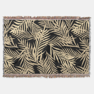 Couverture de décoration tropicale Bohème cosy. Fe