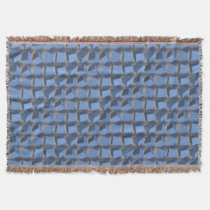 Couverture de jet bleu Boîtes qui tombent