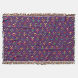 Couverture de jet Boho inspirée de la nature