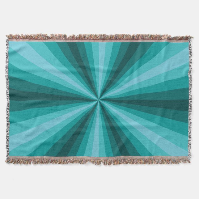 Couverture de jet d'Aqua d'illusion optique (Devant)