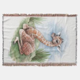 Couverture de jet de girafe de bébé