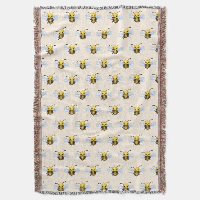 Couverture de jet de Reine Abeille (devant Vertical)