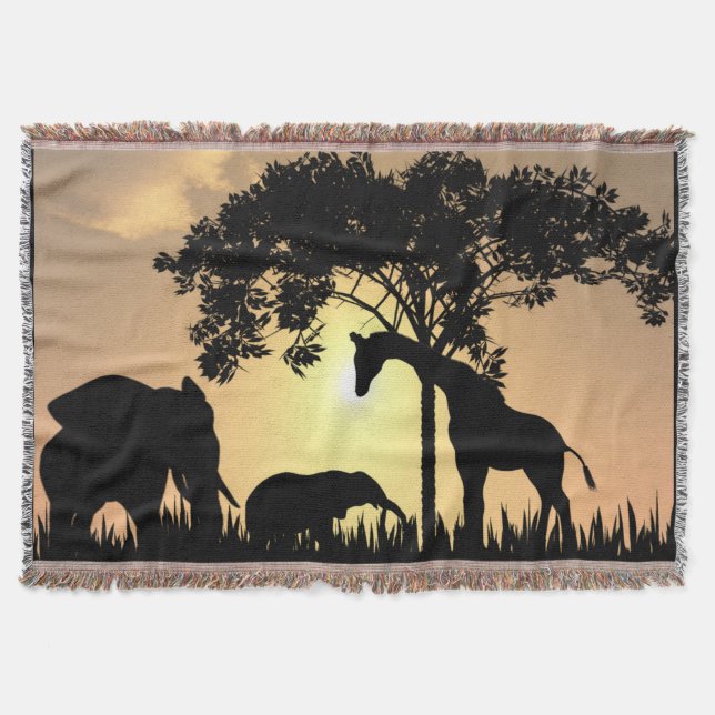 Couverture de jet de safari (Devant)