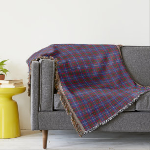 Couverture de jet de tartan de secteur d'Edimbourg