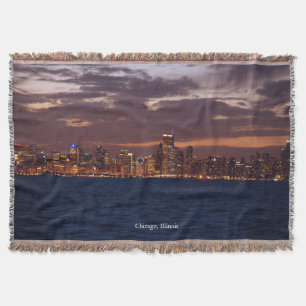Couverture de jet d'horizon de Chicago