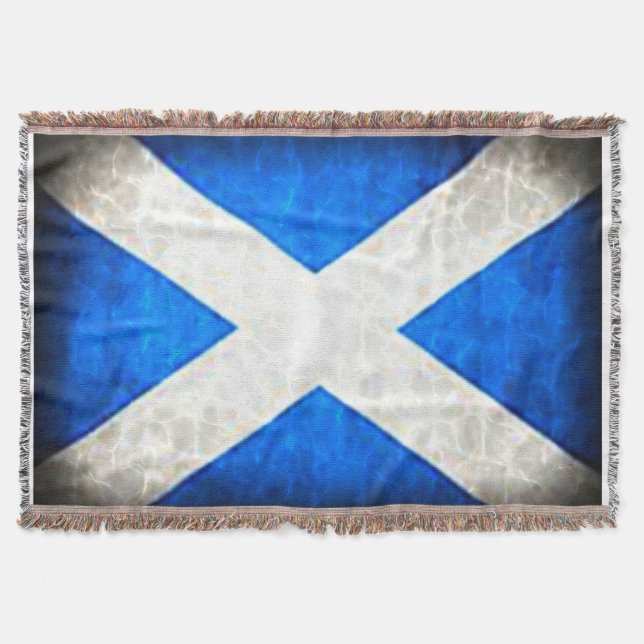 Couverture de jet. Drapeau de l'Ecosse (Devant)