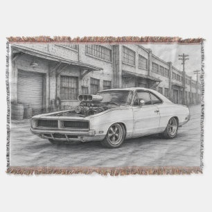 Couverture de jet en muscle car américain