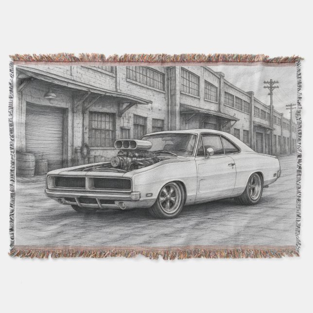 Couverture de jet en muscle car américain (Devant)