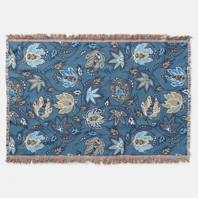 Couverture de jet Protea Batik Hawaïen Tropical (Devant)