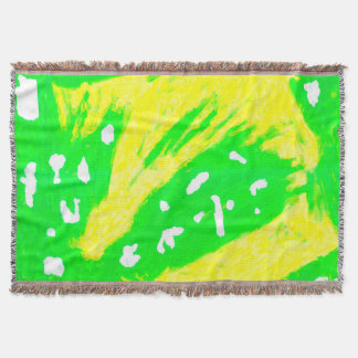 Couverture de jet sentiment heureux