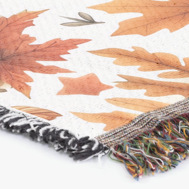 Couverture de jeté de citrouille d'automne – Citro (Coin)