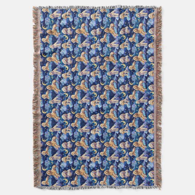 Couverture de jeté Sleep Toile de Jouy - Goldendoo (devant Vertical)