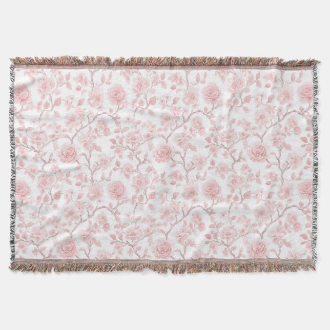 Couverture De jolies roses roses florales (Devant)