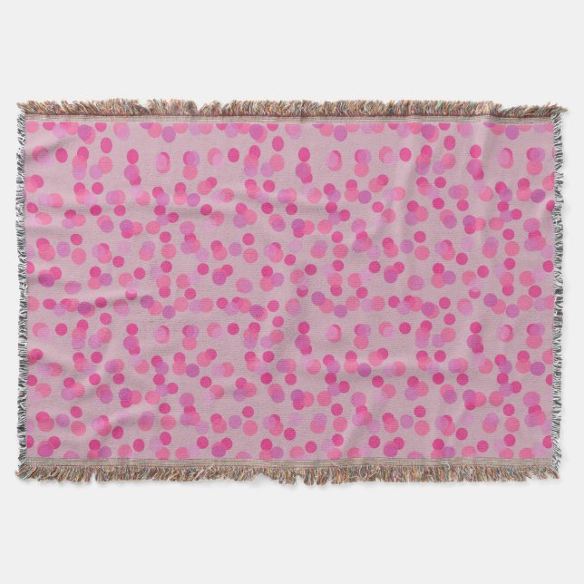 Couverture de jolis pois roses (Devant)