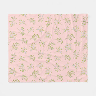 Couverture de la flotte d'hiver rose Mistletoe