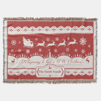 Couverture de la jambe à bascule Père Noël personn