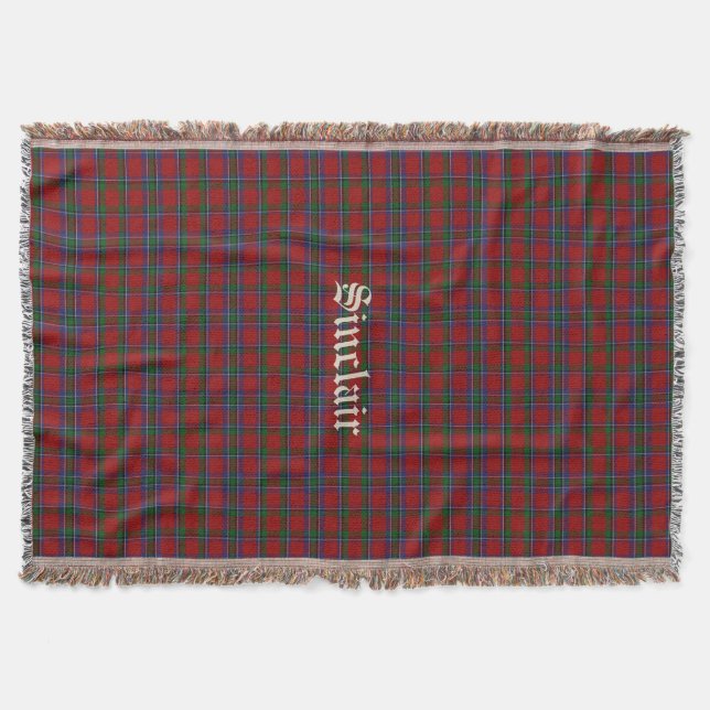 Couverture de lancement personnalisée Plaid Tartan (Devant)