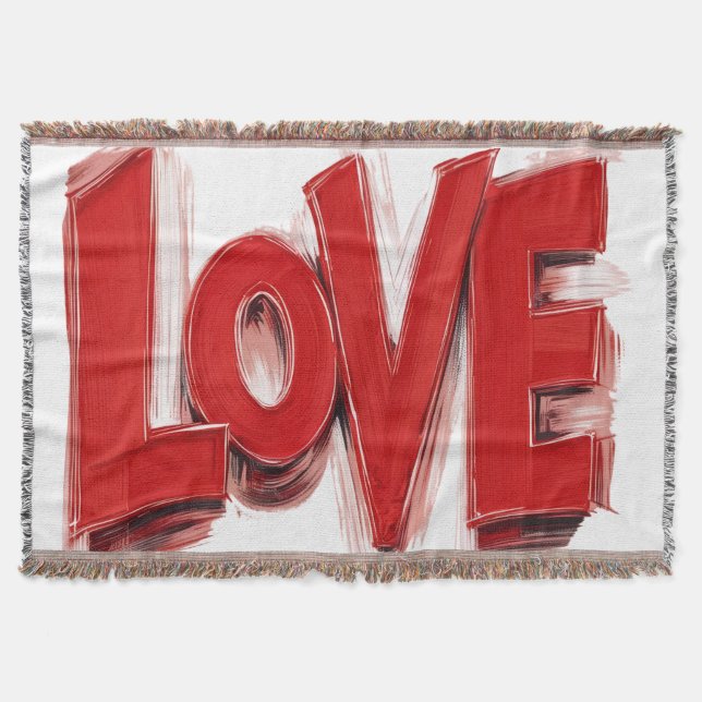Couverture de lancer AMOUR, cadeau de décoration i (Devant)
