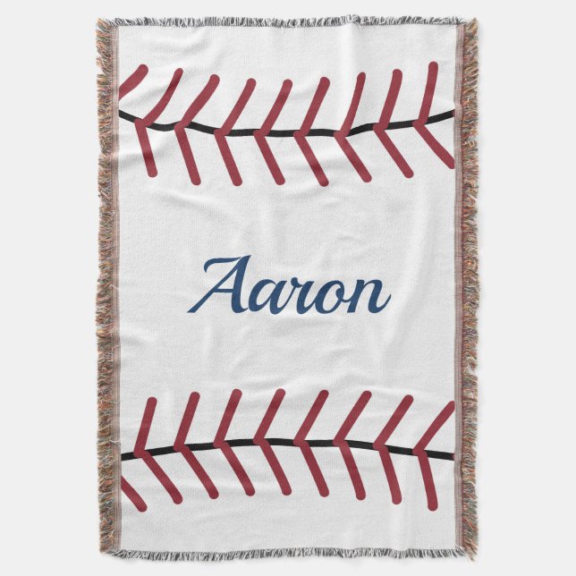 Couverture de lancer de baseball personnalisée (devant Vertical)