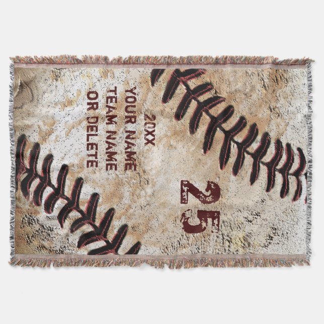 Couverture de lancer de baseball personnalisée la  (Devant)