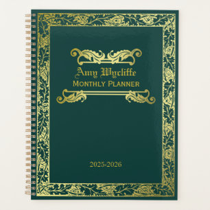 Couverture de livre classique Gold Green Foliage O