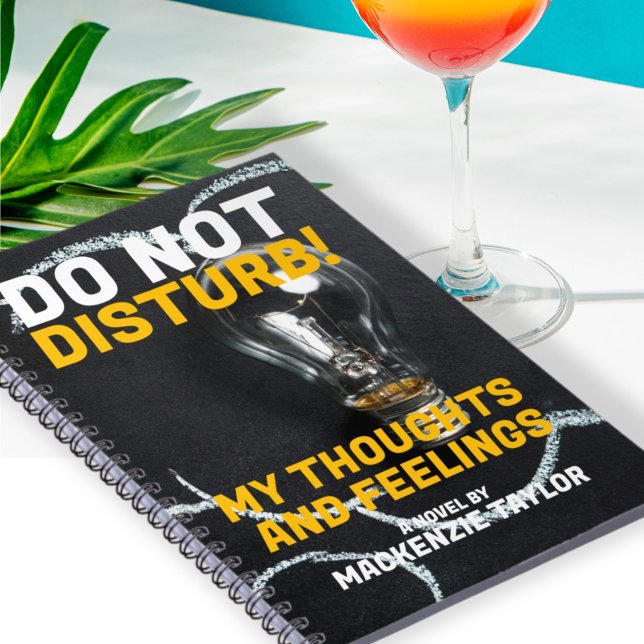 Couverture de livre de nouveauté personnalisée ave (Novelty Book Cover Journal Personalized With Own Text from Ricaso. Add your own name, title etc )