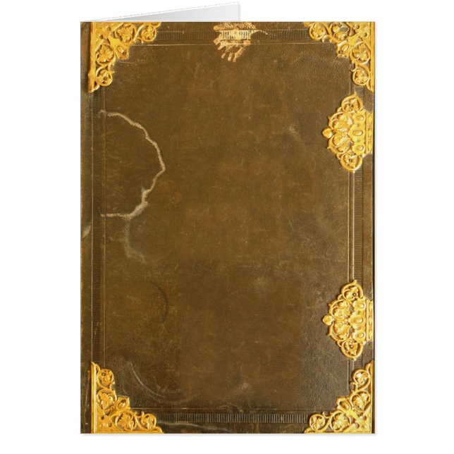 Couverture de livre dorée et ancienne (Devant)