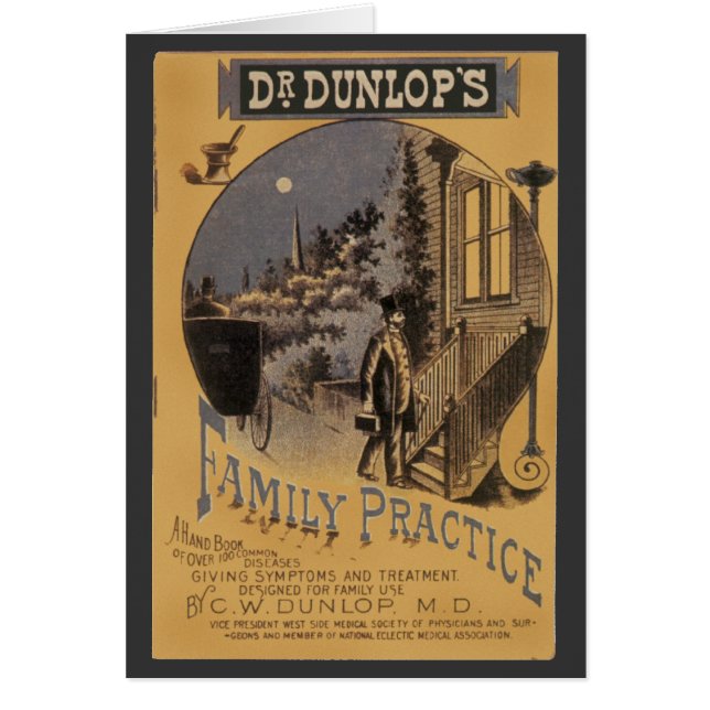 Couverture de livre vintage Docteur Dunlop's Famil (Devant)