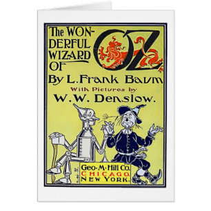 Couverture de livre vintage du Magicien d'Oz