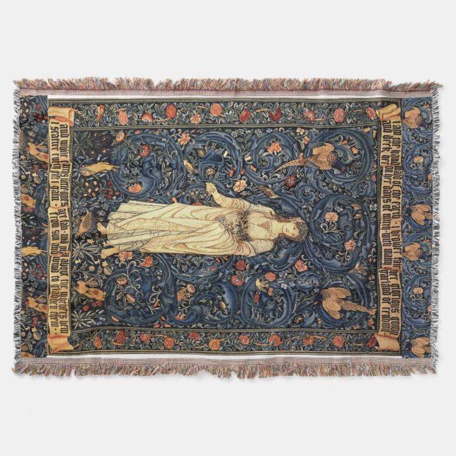 Couverture de Madame Birds Morris Floral Throw de (Devant)