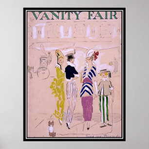 Couverture de magazine vintage 1914 Affiche Art Dé