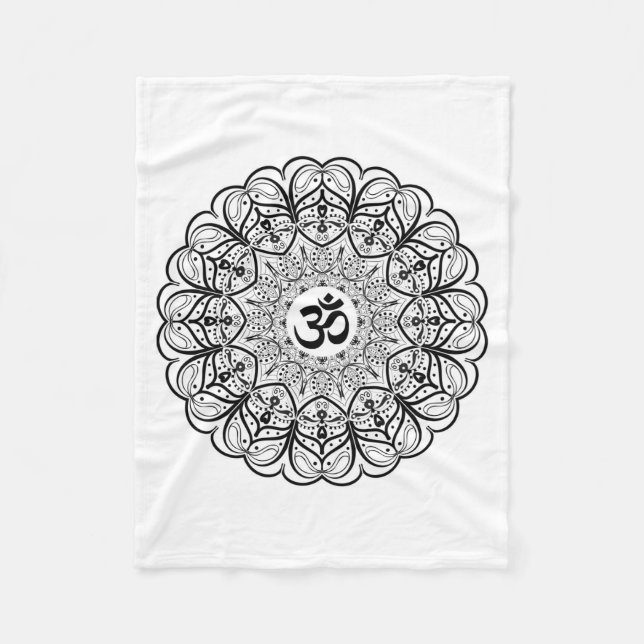 Couverture de mandala de symbole de l'OM (Devant)
