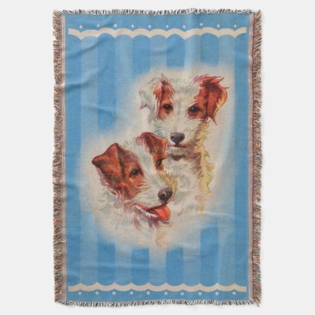 Couverture De mignons terriers Jack Russell (devant Vertical)
