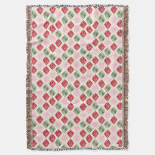Couverture de Noël Cozy Cardinal à carreaux diaman