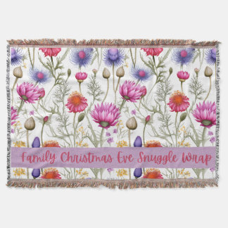 Couverture de Noël de la famille des fleurs sauvag