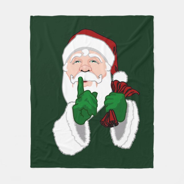 Couverture de Noël Père Noël Fleece Blanket (Devant)