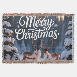 Couverture de Noël personnalisée Jeté sur mesure