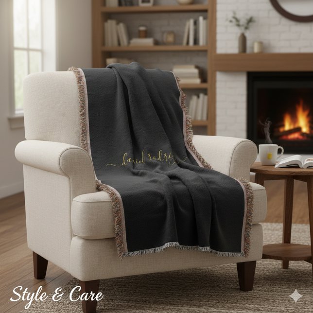 Couverture de nom personnalisée conçue pour le con (Custom Name Blanket Designed for Comfort and Style)