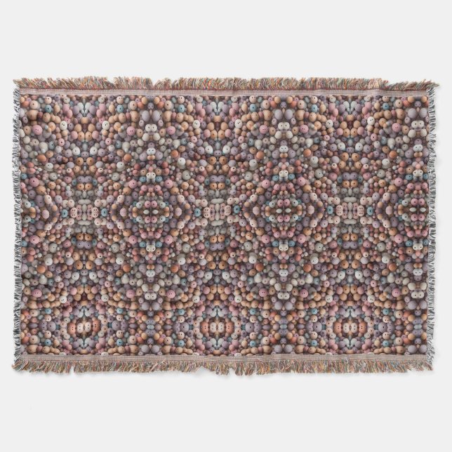Couverture de perles en bois pastel (Devant)