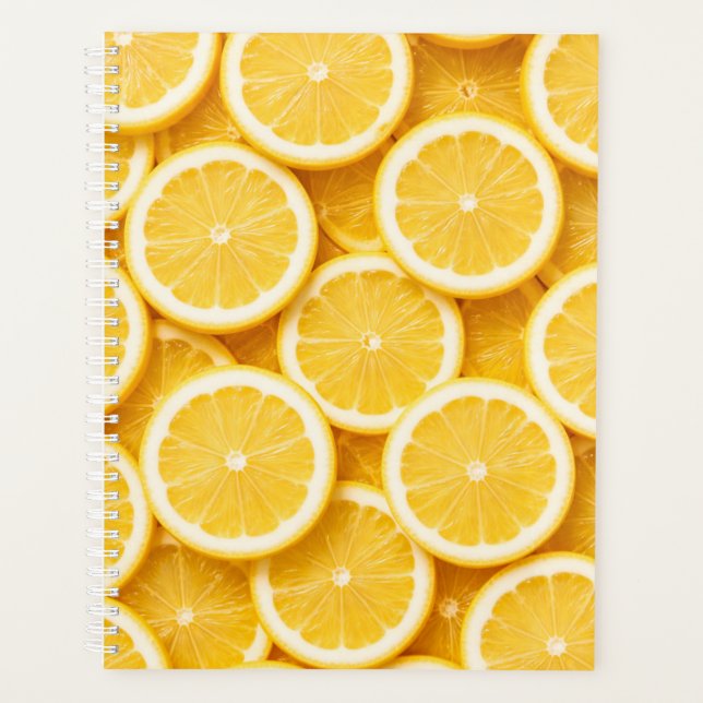 Couverture de planificateur Tranches de Citron Cla (Devant)