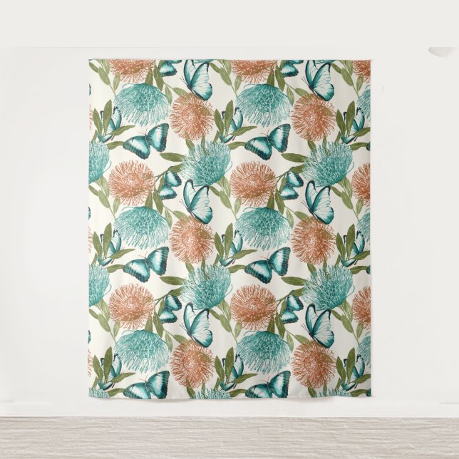 Couverture de tapisserie papillon (Devant)