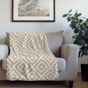 Couverture de toile beige de Sherpa de diamant de