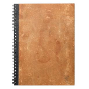 Couverture de vieux cuir vintage brun et de livre