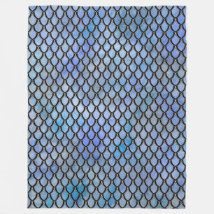 Couverture d'échelle de dragon de noir bleu